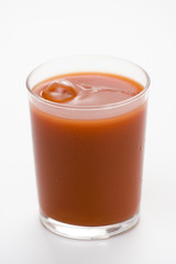 refreshment and healthy diet drink tomato juice