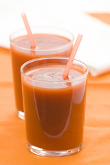 refreshment and healthy diet drink tomato juice