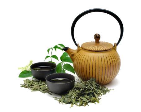 Chinese Longjing green tea