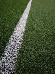 Linie auf dem Fußballfeld