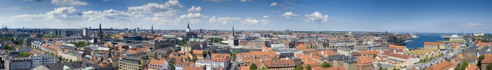 Naklejka na ściany i meble Copenhagen Dania Panorama
