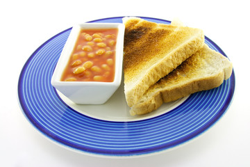 Cooked Breakfast Items on a Plate