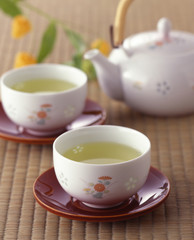Fototapeta premium 和室でお茶
