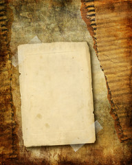 grungy papers with blank page