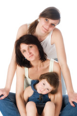 Mother and two daughters