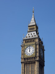 Fototapeta na wymiar A telephoto of Big Ben, London
