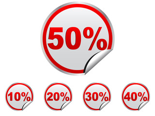 discount stickers vector illustration