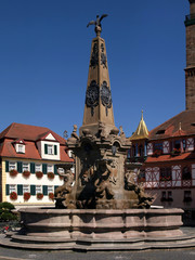 Brunnen auf dem Schwabacher Marktplatz