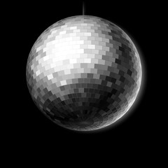 Disco ball. Vector.