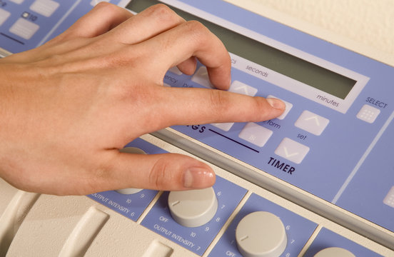Electronic professional massage equipment dials
