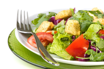 Green Salad With Croutons