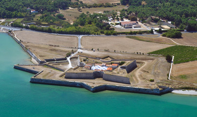 Le Fort de la Prée vu du ciel - ile de Ré