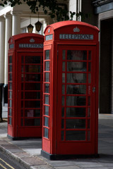 Red telephone boxes