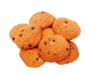 Heap of chocolate cookies