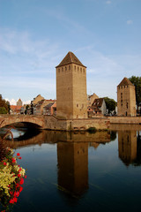 Fototapeta na wymiar Le Due Torri - Petite France - Strasburgo - Francia