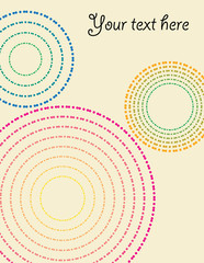 Abstract retro vector dots background