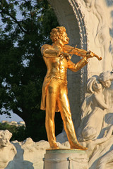 Johan Strauss figure in Vienna