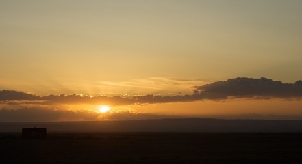 Sunrise in Gobi Desert