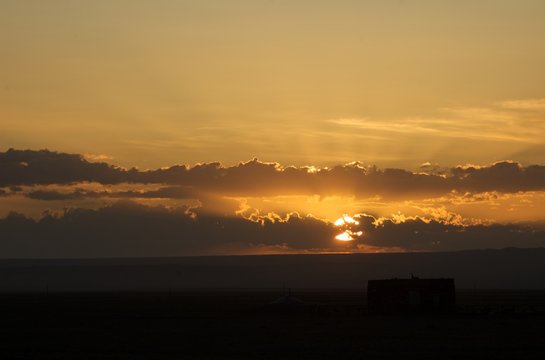 Sunrise at Gobi Desert
