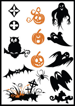 design elements on a halloween theme