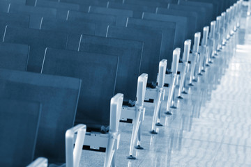 Naklejka premium Chairs in a row