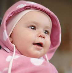 baby in pink