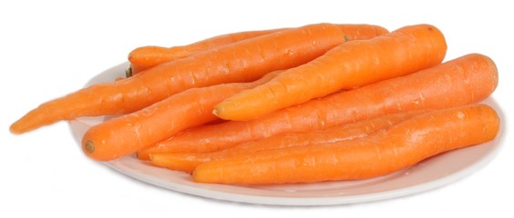 Carrots in the plate