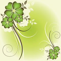 abstract floral background with place for your text