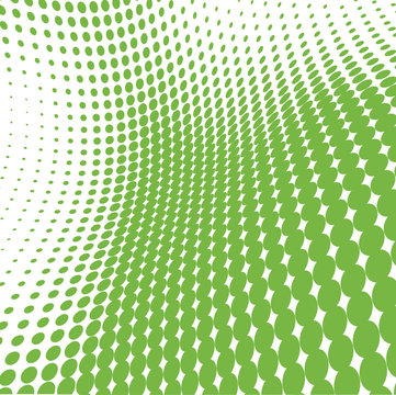 Green dots ecological background
