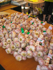 Garlic and market