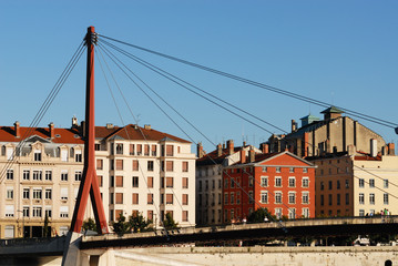 quai de saône à Lyon, France