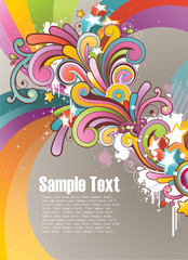 Modern colored background with free space for your text