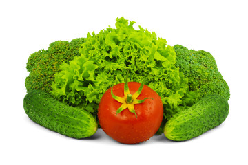 Low-calorie raw vegetables