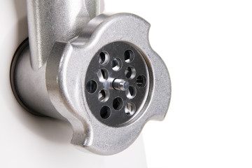 Mincing machine isolated on white background