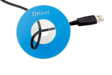 cable USB in CD disk