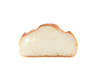 bread slice isolated.