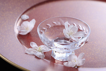 桜とお酒