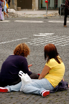 Sedute in Piazza ad Augsburg - Germania