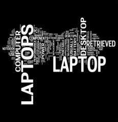 Laptop word cloud