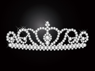 ダイヤモンドのティアラ　diamond tiara - obrazy, fototapety, plakaty