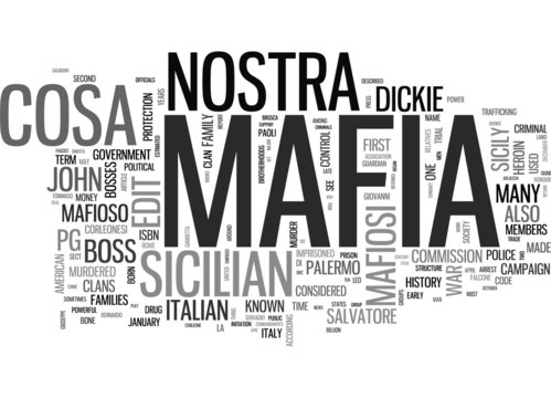 Mafia word cloud