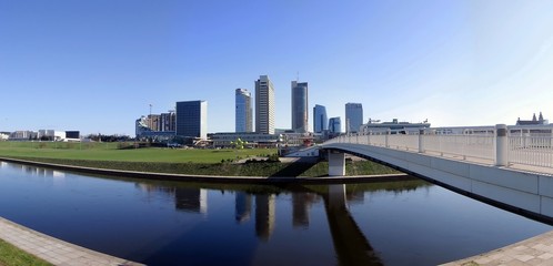 Fototapeta premium Skyscrapers in center of Vilnius