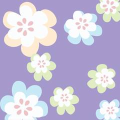 Floral background illustration, vector image