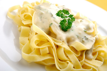 pasta with cheese sauce