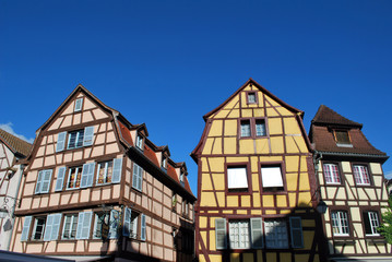 Maisons à colombage au centre de Colmar