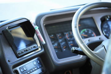 バス運転席 © Paylessimages