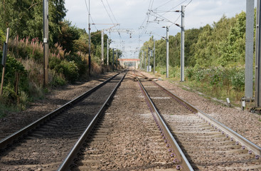 Naklejka premium Railway lines