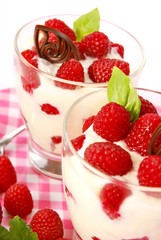 raspberry dessert