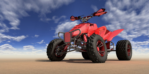 Fototapeta premium atv quad racer