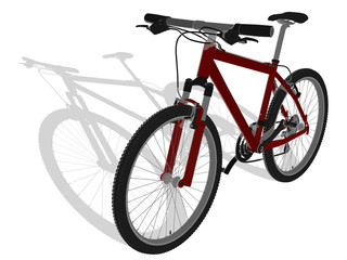 Fototapeta premium Mountainbike - Perspektive